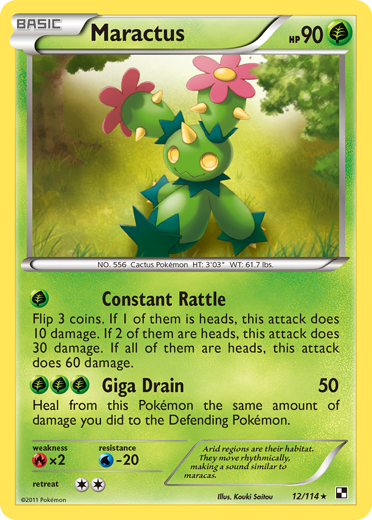 Maractus (12/114) [Black & White: Base Set] | Game Haven TX