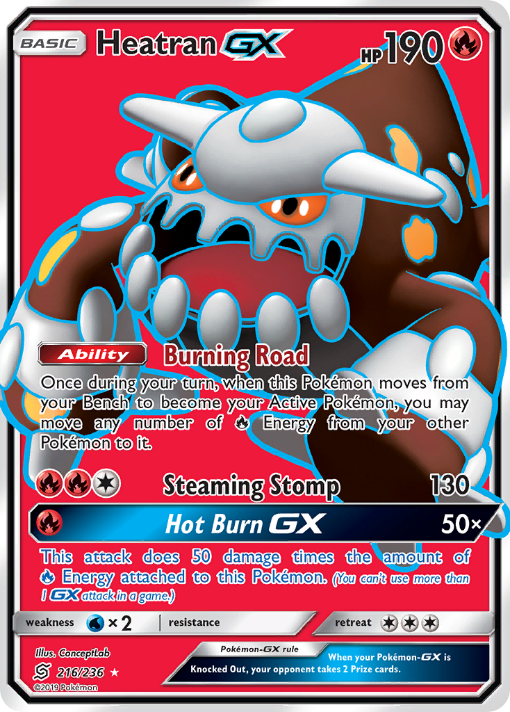 Heatran GX (216/236) [Sun & Moon: Unified Minds] | Game Haven TX