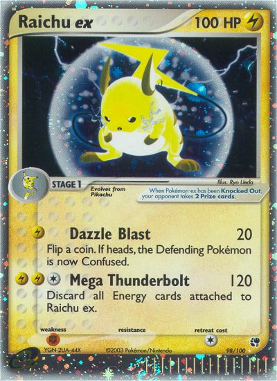 Raichu ex (98/100) [EX: Sandstorm] | Game Haven TX