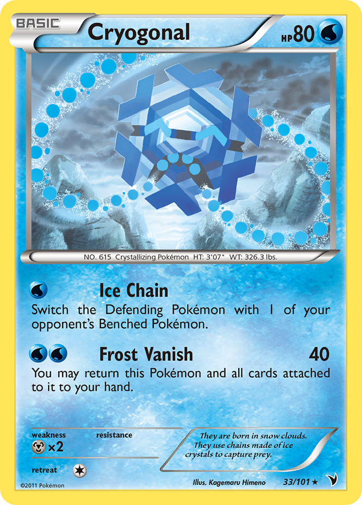 Cryogonal (33/101) [Black & White: Noble Victories] | Game Haven TX