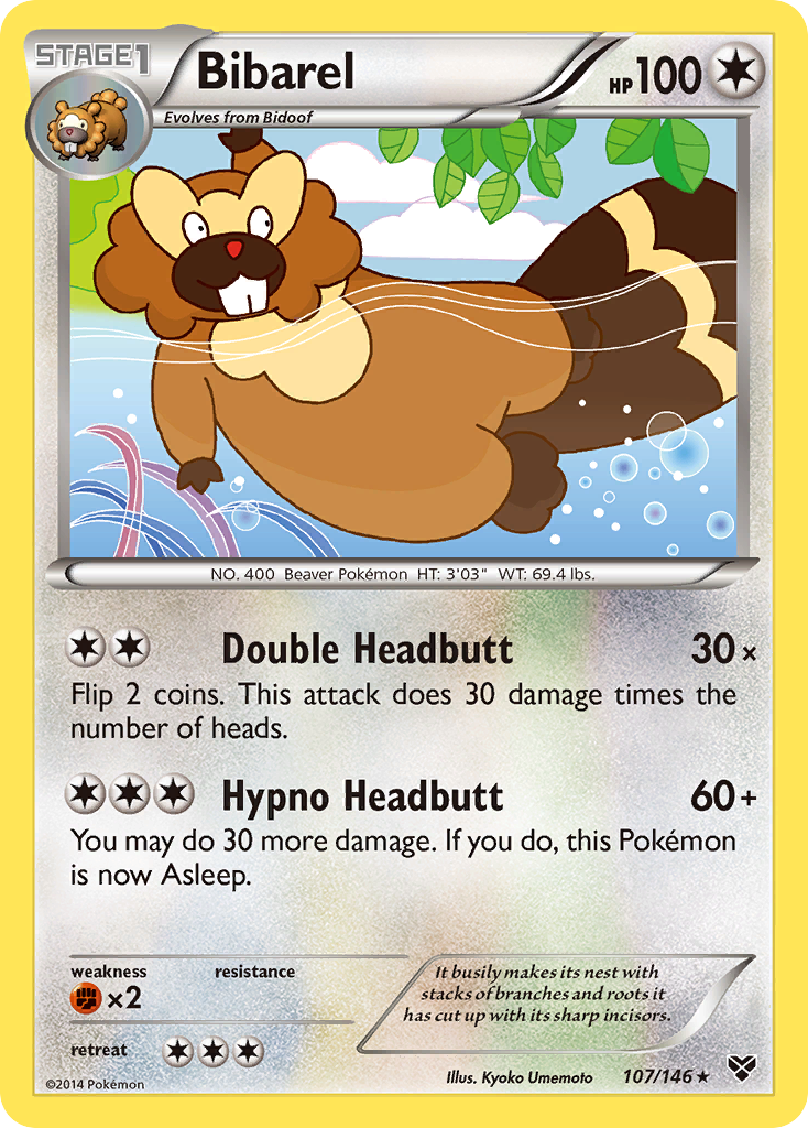 Bibarel (107/146) [XY: Base Set] | Game Haven TX