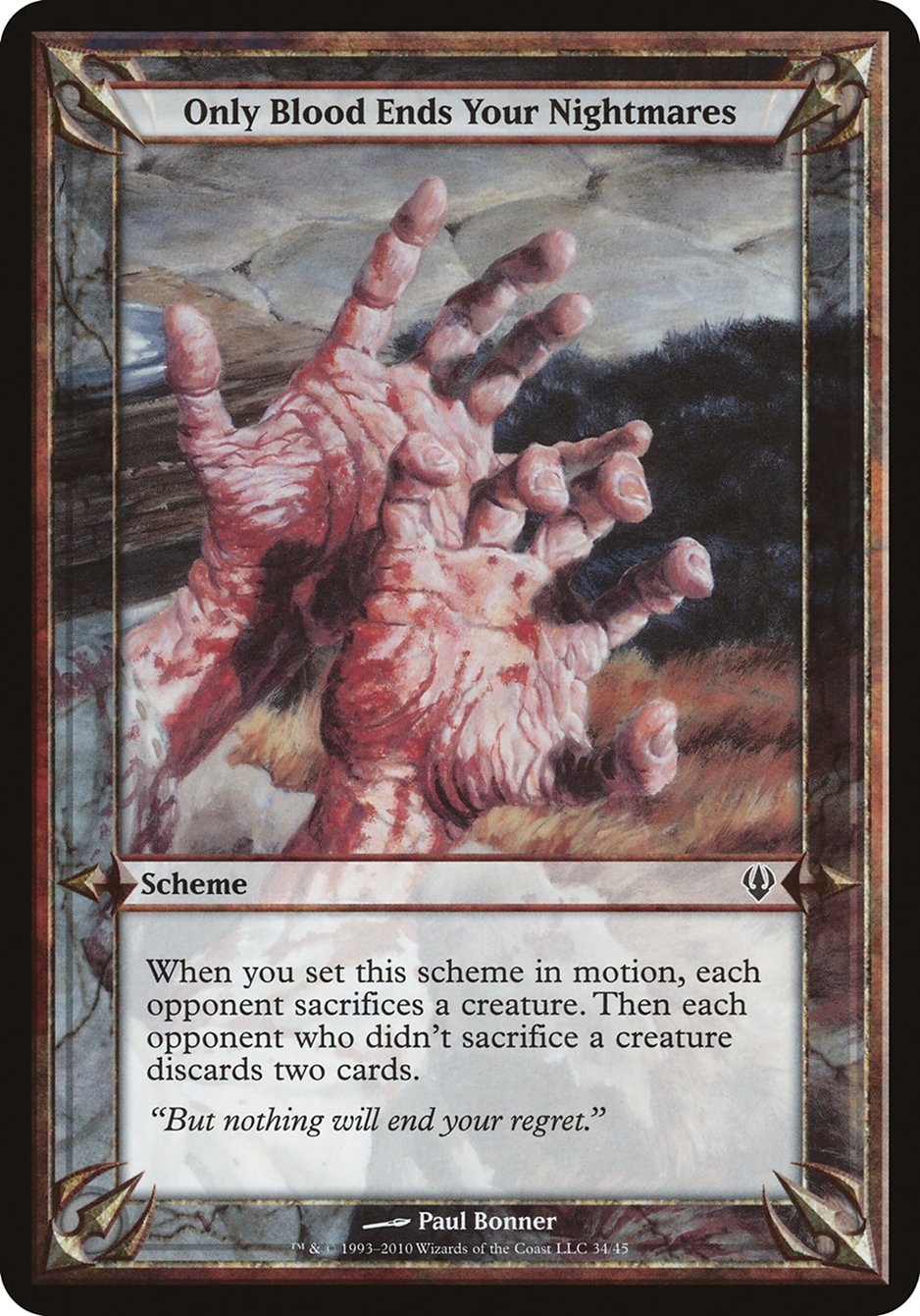 Only Blood Ends Your Nightmares [Archenemy Schemes] | Game Haven TX