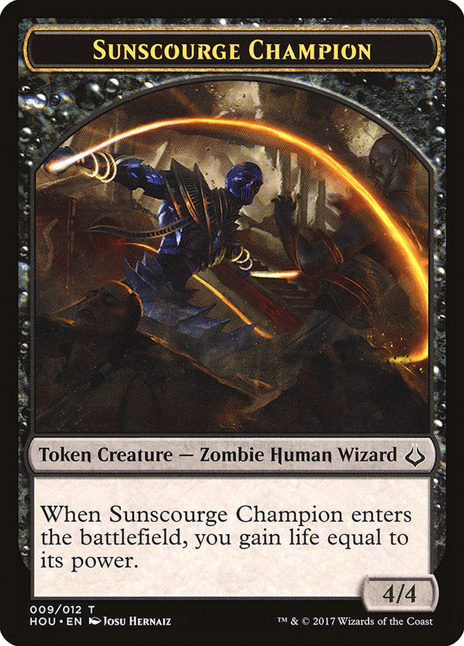 Sunscourge Champion Token [Hour of Devastation Tokens] | Game Haven TX