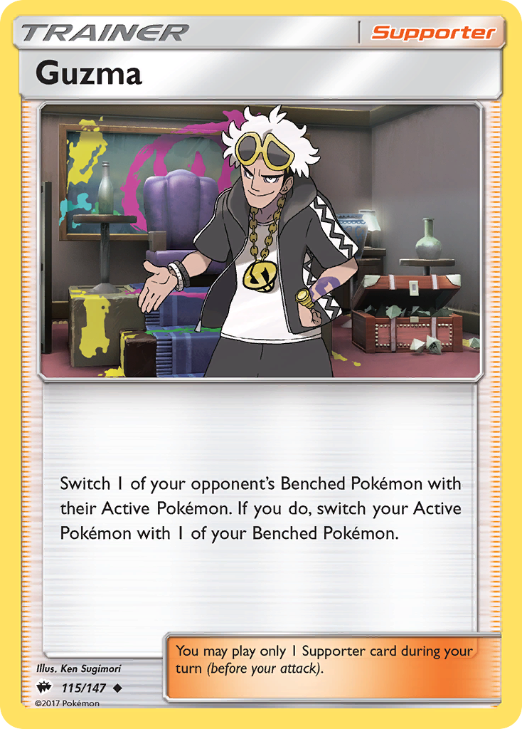 Guzma (115/147) [Sun & Moon: Burning Shadows] | Game Haven TX