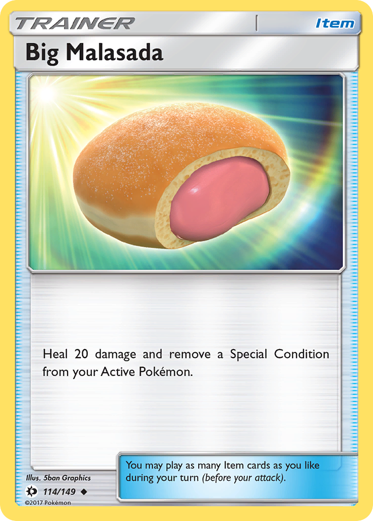 Big Malasada (114/149) [Sun & Moon: Base Set] | Game Haven TX
