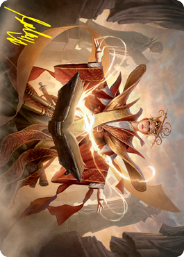 Augusta, Dean of Order Art Card (Gold-Stamped Signature) [Strixhaven: School of Mages Art Series] | Game Haven TX