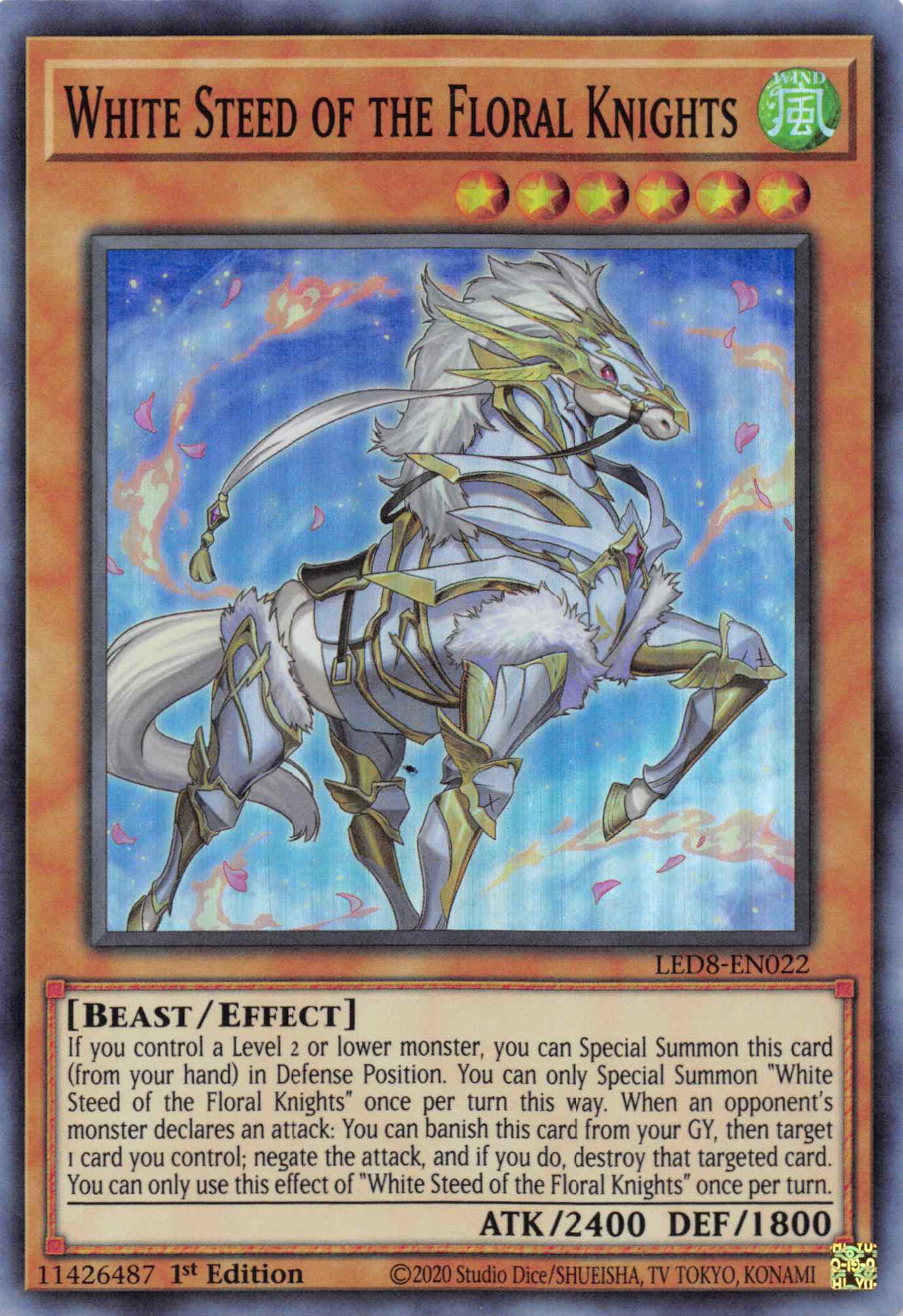 White Steed of the Floral Knights [LED8-EN022] Super Rare | Game Haven TX