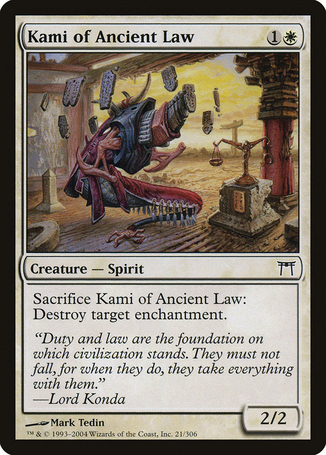 Kami of Ancient Law [Champions of Kamigawa] | Game Haven TX