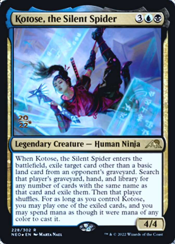 Kotose, the Silent Spider [Kamigawa: Neon Dynasty Prerelease Promos] | Game Haven TX