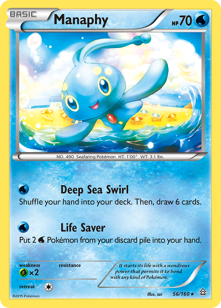 Manaphy (56/160) [XY: Primal Clash] | Game Haven TX