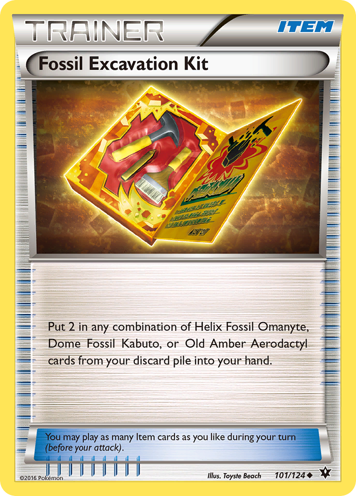 Fossil Excavation Kit (101/124) [XY: Fates Collide] | Game Haven TX