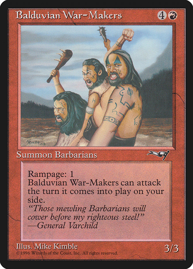 Balduvian War-Makers (Treeline Background) [Alliances] | Game Haven TX