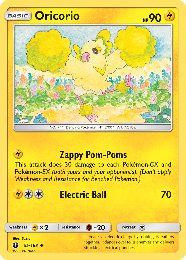 Oricorio (55/168) [Sun & Moon: Celestial Storm] | Game Haven TX