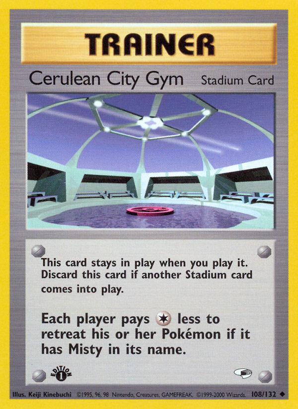 Cerulean City Gym (108/132) [Gym Heroes 1st Edition] | Game Haven TX