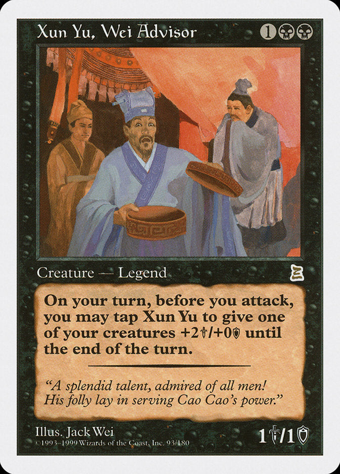 Xun Yu, Wei Advisor [Portal Three Kingdoms] | Game Haven TX