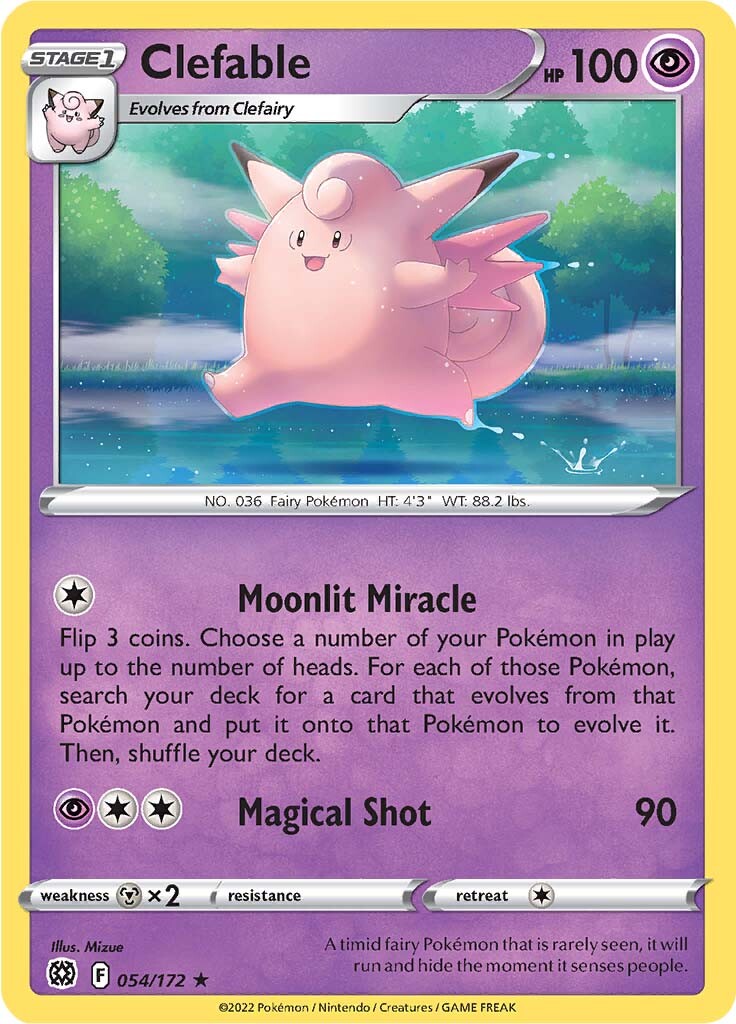 Clefable (054/172) [Sword & Shield: Brilliant Stars] | Game Haven TX