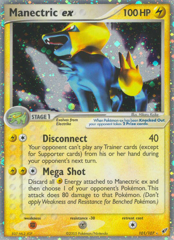 Manectric ex (101/107) [EX: Deoxys] | Game Haven TX