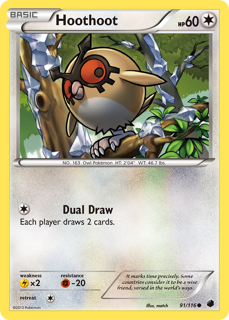 Hoothoot (91/116) [Black & White: Plasma Freeze] | Game Haven TX