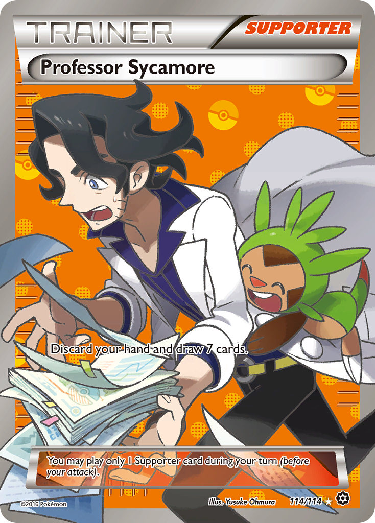 Professor Sycamore (114/114) [XY: Steam Siege] | Game Haven TX