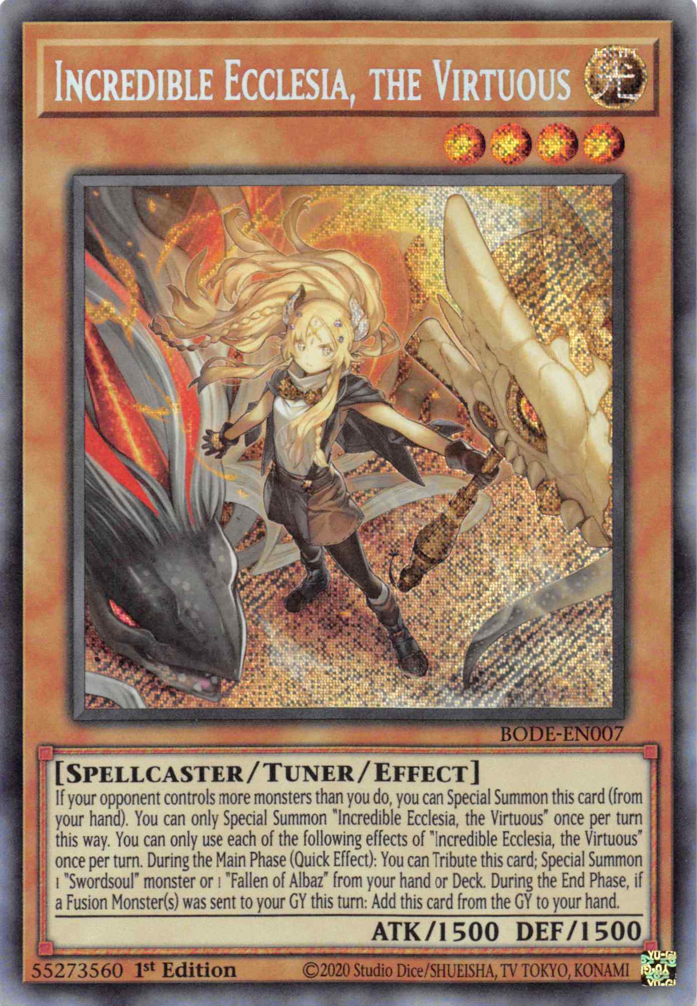Incredible Ecclesia, the Virtuous [BODE-EN007] Secret Rare | Game Haven TX