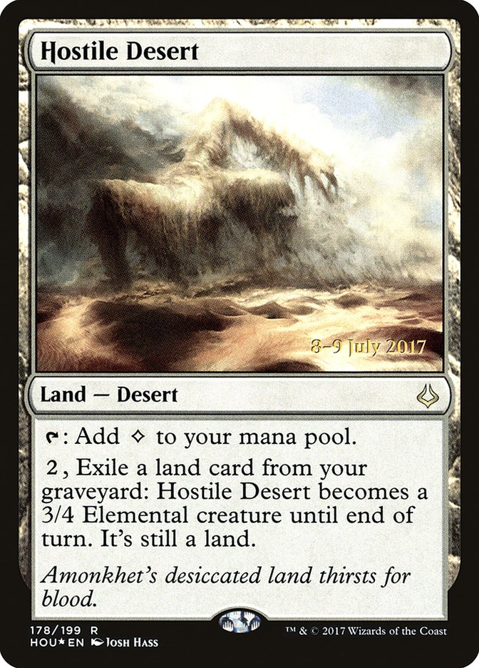 Hostile Desert  [Hour of Devastation Prerelease Promos] | Game Haven TX