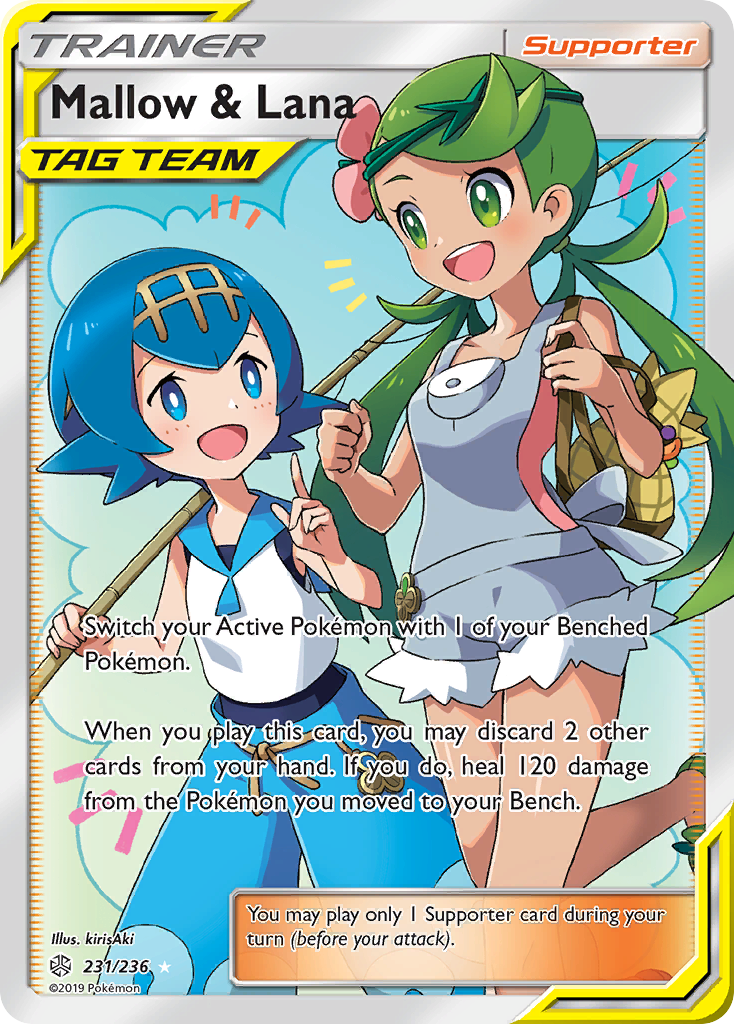 Mallow & Lana (231/236) [Sun & Moon: Cosmic Eclipse] | Game Haven TX
