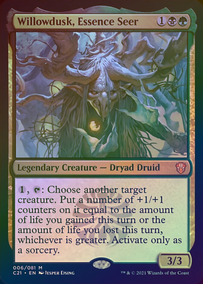 Willowdusk, Essence Seer (Display Commander) [Commander 2021] | Game Haven TX