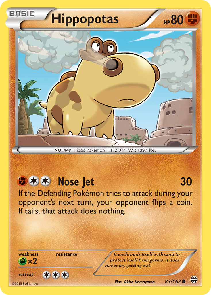Hippopotas (83/162) [XY: BREAKthrough] | Game Haven TX