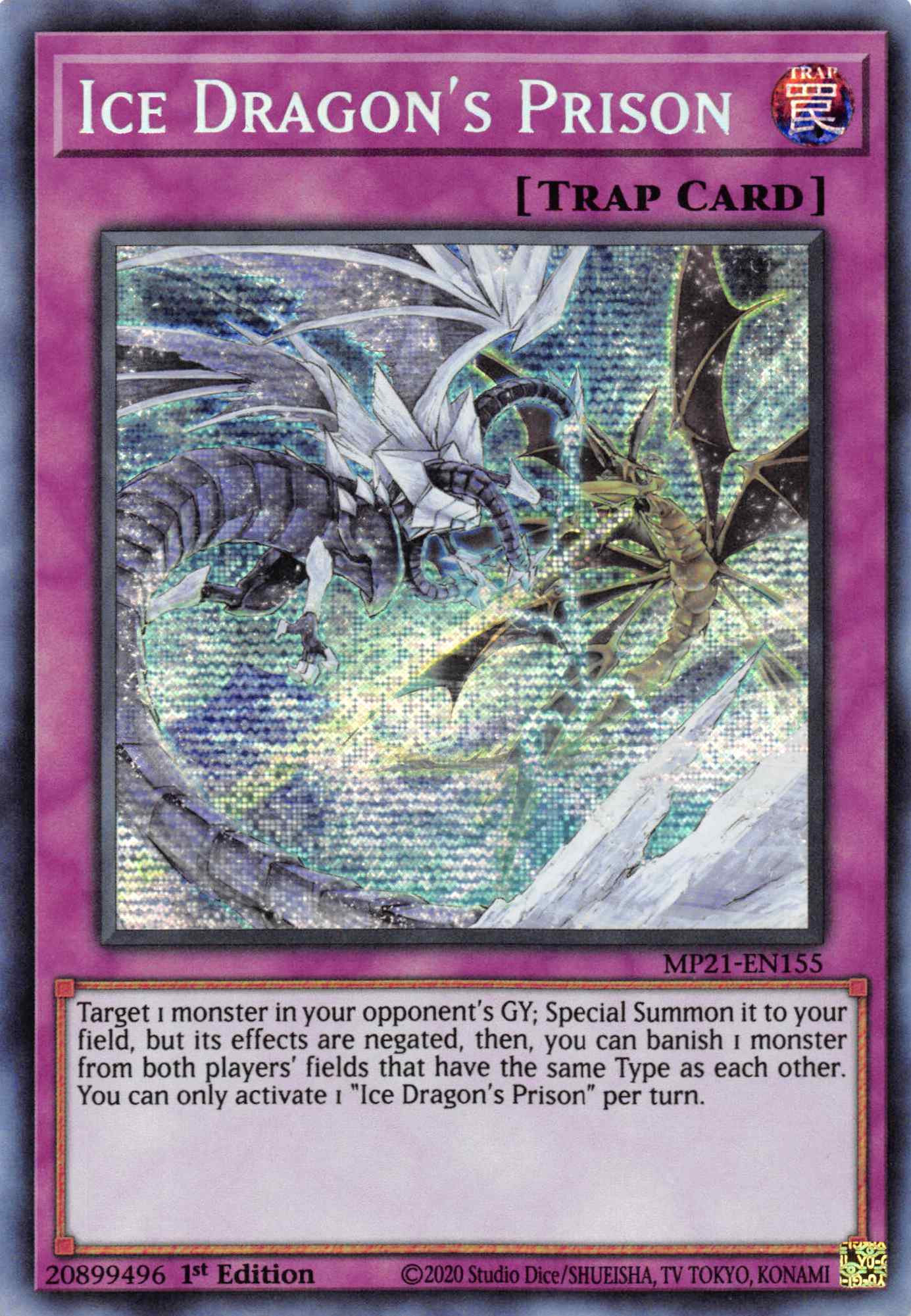 Ice Dragon's Prison [MP21-EN155] Prismatic Secret Rare | Game Haven TX