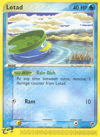 Lotad (66/100) [EX: Sandstorm] | Game Haven TX