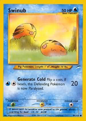 Swinub (84/105) [Neo Destiny Unlimited] | Game Haven TX