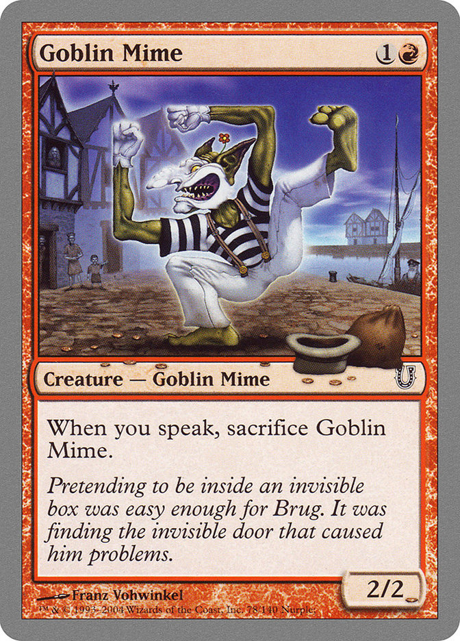 Goblin Mime [Unhinged] | Game Haven TX