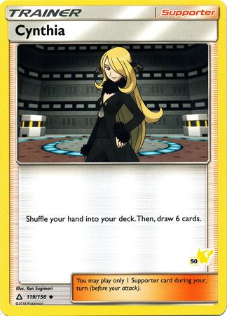 Cynthia (119/156) (Pikachu Stamp #50) [Battle Academy 2020] | Game Haven TX