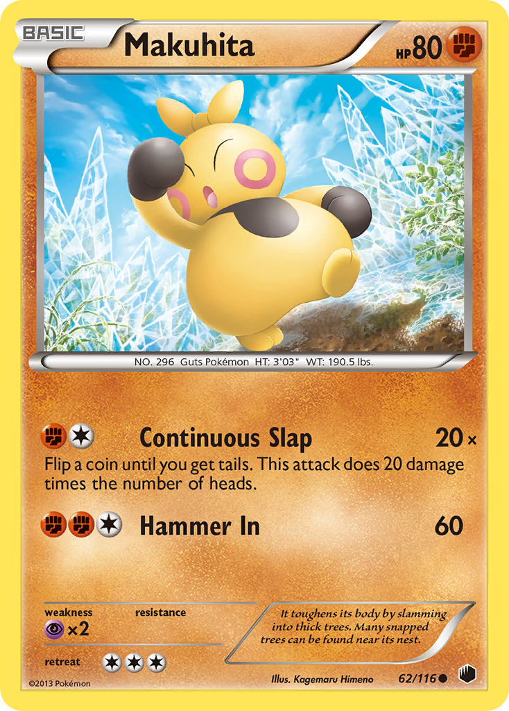 Makuhita (62/116) [Black & White: Plasma Freeze] | Game Haven TX