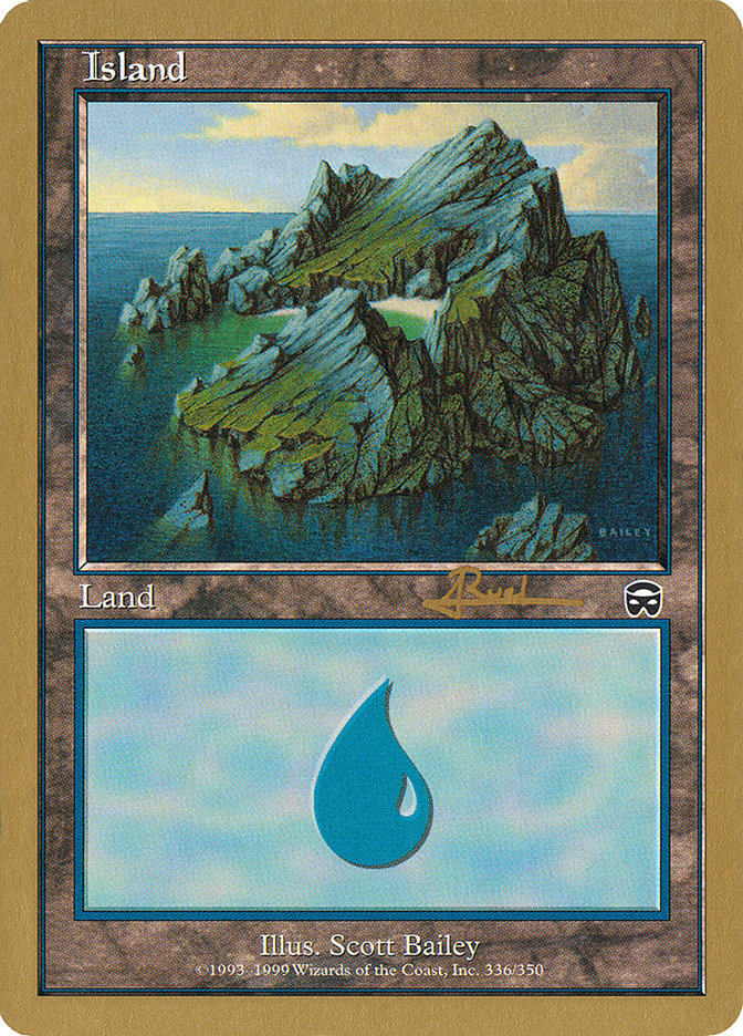 Island (ar336a) (Antoine Ruel) [World Championship Decks 2001] | Game Haven TX