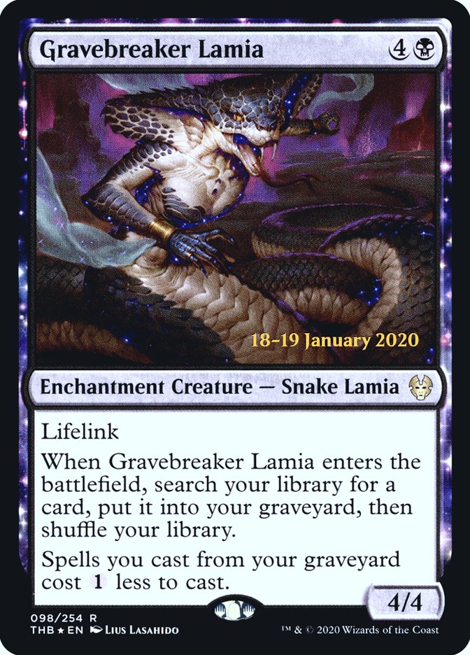Gravebreaker Lamia [Theros Beyond Death Promos] | Game Haven TX