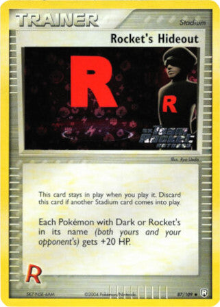Rocket's Hideout (87/109) (Stamped) [EX: Team Rocket Returns] | Game Haven TX