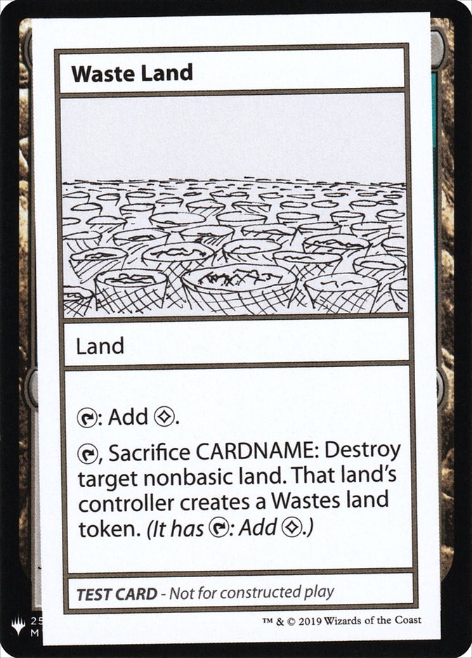 Waste Land [Mystery Booster Playtest Cards] | Game Haven TX