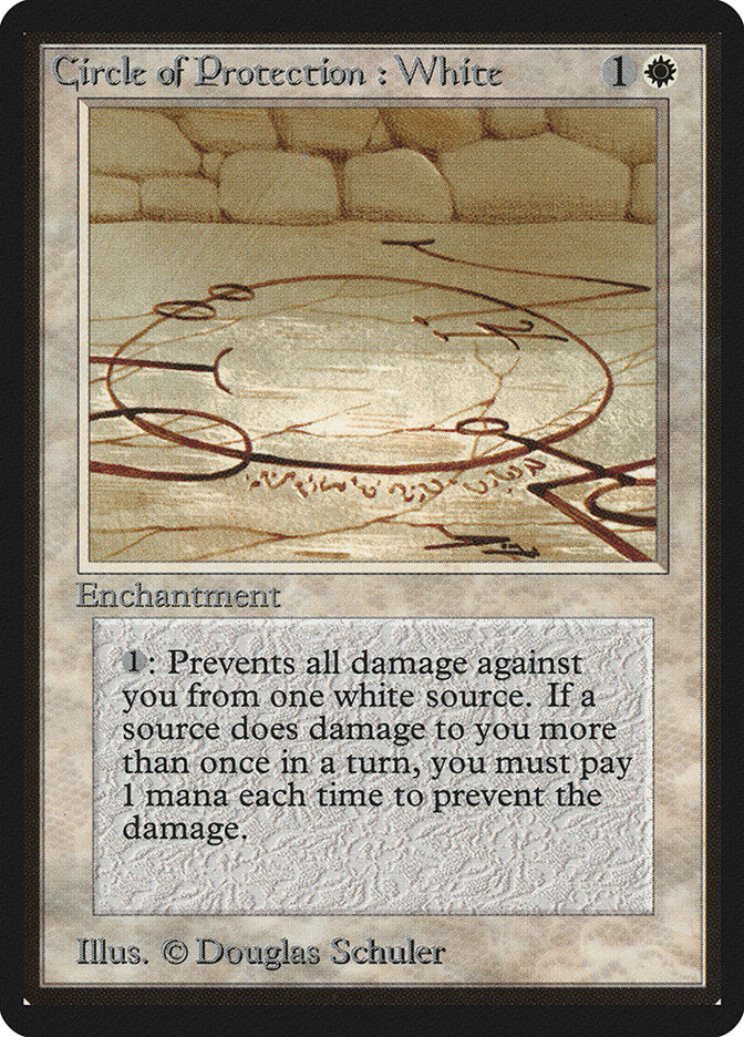 Circle of Protection: White [Limited Edition Beta] | Game Haven TX