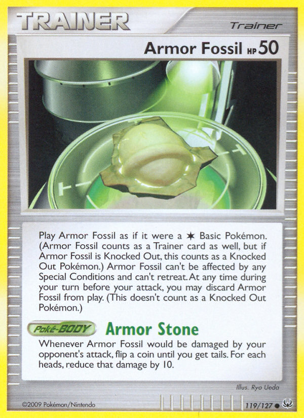 Armor Fossil (119/127) [Platinum: Base Set] | Game Haven TX