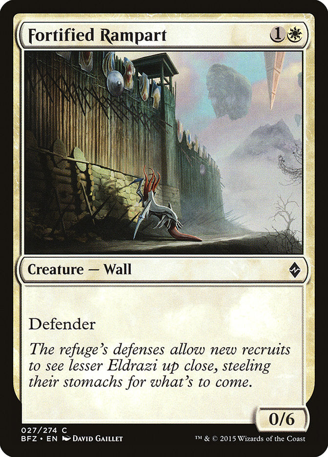 Fortified Rampart [Battle for Zendikar] | Game Haven TX