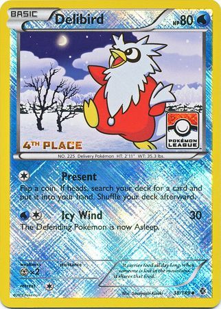 Delibird (38/149) (League Promo 4th Place) [Black & White: Boundaries Crossed] | Game Haven TX