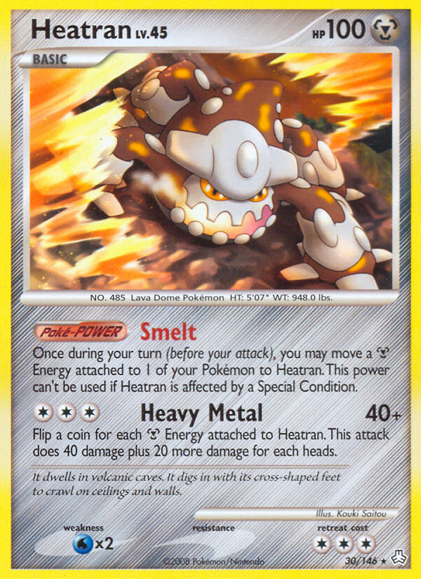 Heatran (30/146) [Diamond & Pearl: Legends Awakened] | Game Haven TX
