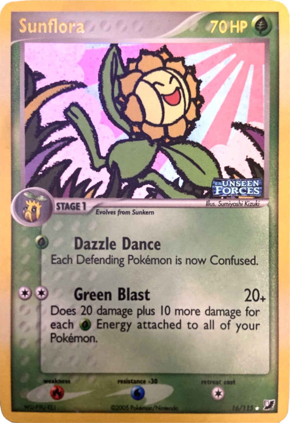 Sunflora (16/115) (Stamped) [EX: Unseen Forces] | Game Haven TX
