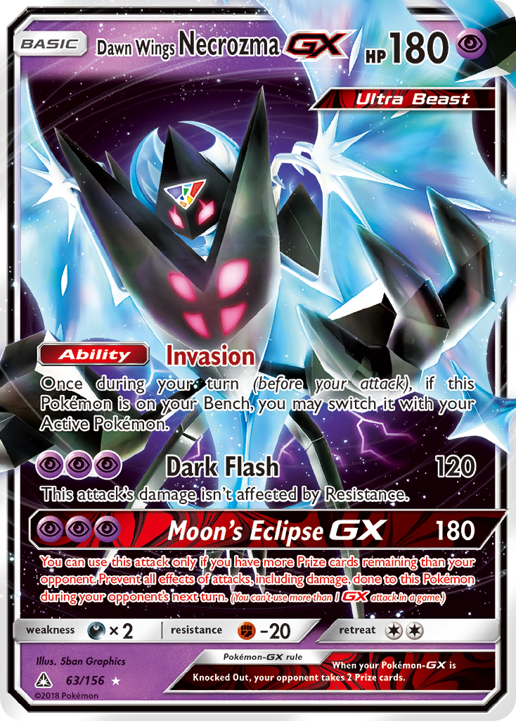 Dawn Wings Necrozma GX (63/156) [Sun & Moon: Ultra Prism] | Game Haven TX