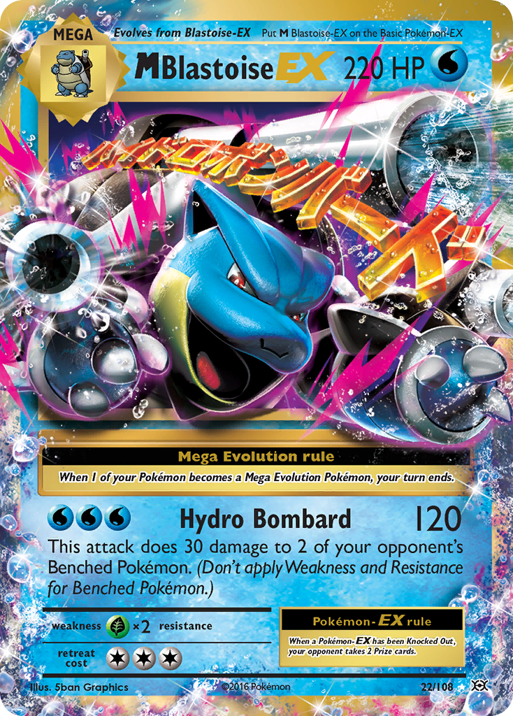 M Blastoise EX (22/108) [XY: Evolutions] | Game Haven TX