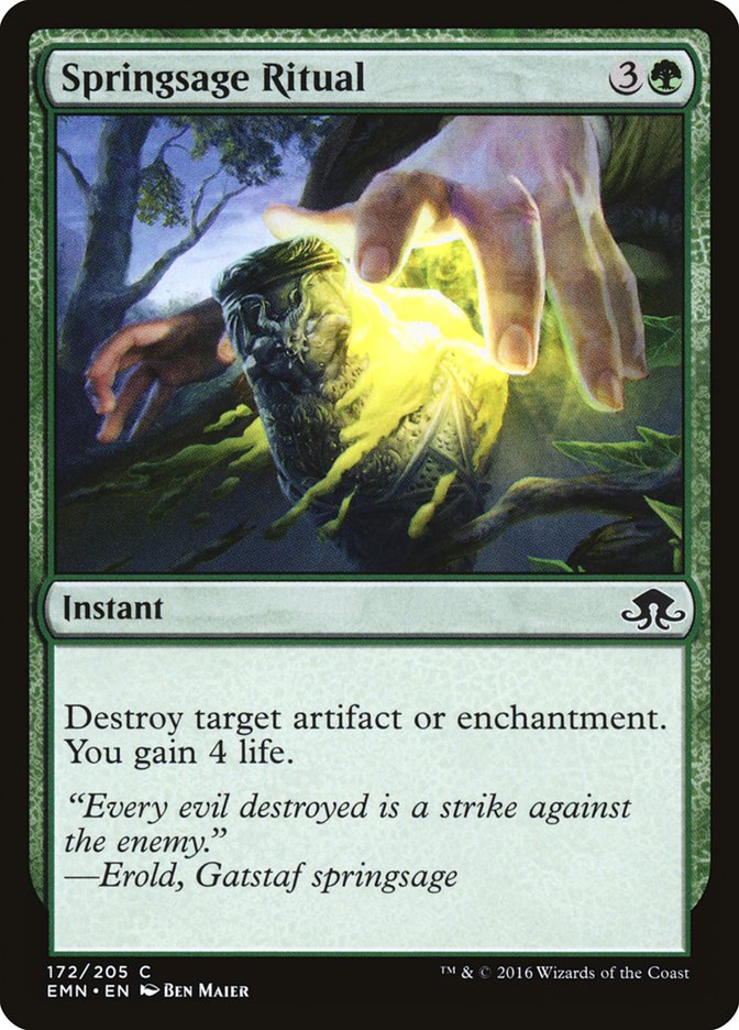 Springsage Ritual [Eldritch Moon] | Game Haven TX