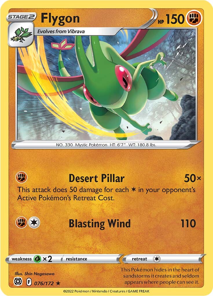 Flygon (076/172) [Sword & Shield: Brilliant Stars] | Game Haven TX