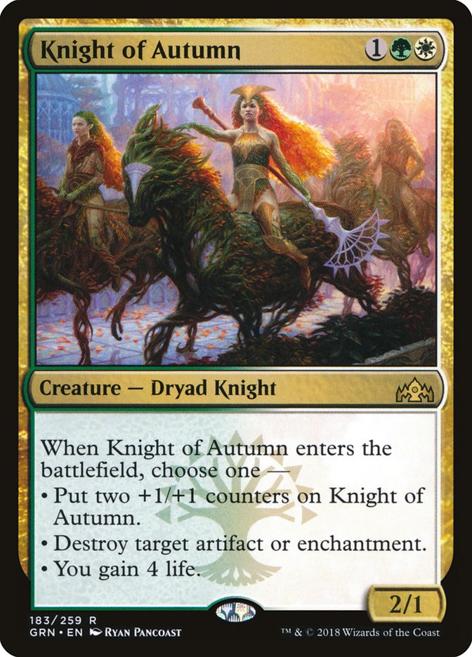 Knight of Autumn [Guilds of Ravnica] | Game Haven TX