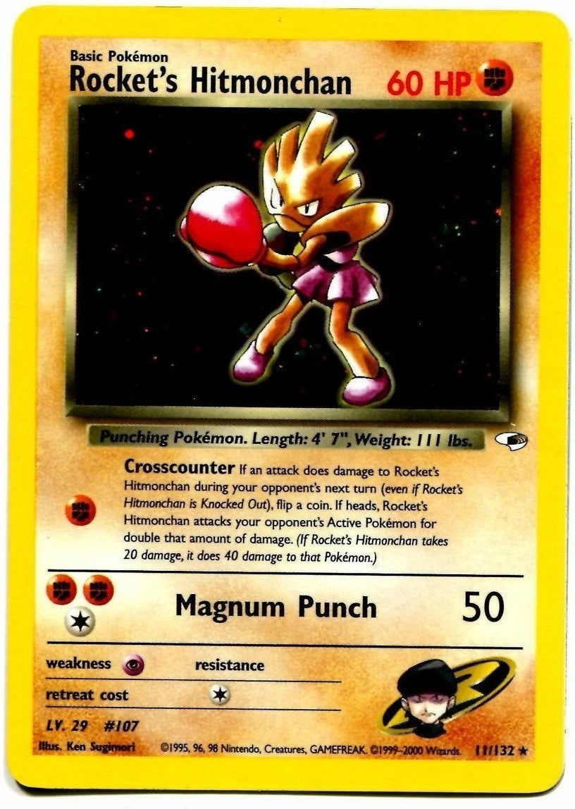 Rocket's Hitmonchan (11/132) [Gym Heroes Unlimited] | Game Haven TX